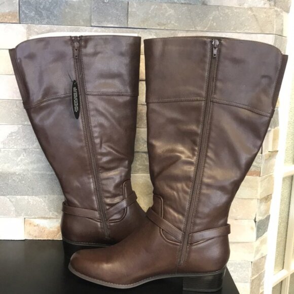 Charter Club Helenn Wide Calf Riding Boots - Picture 3 of 5